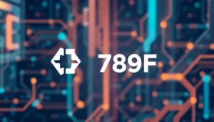 789f branding logo displayed prominently on a sleek digital interface emphasizing innovation and modern technology.