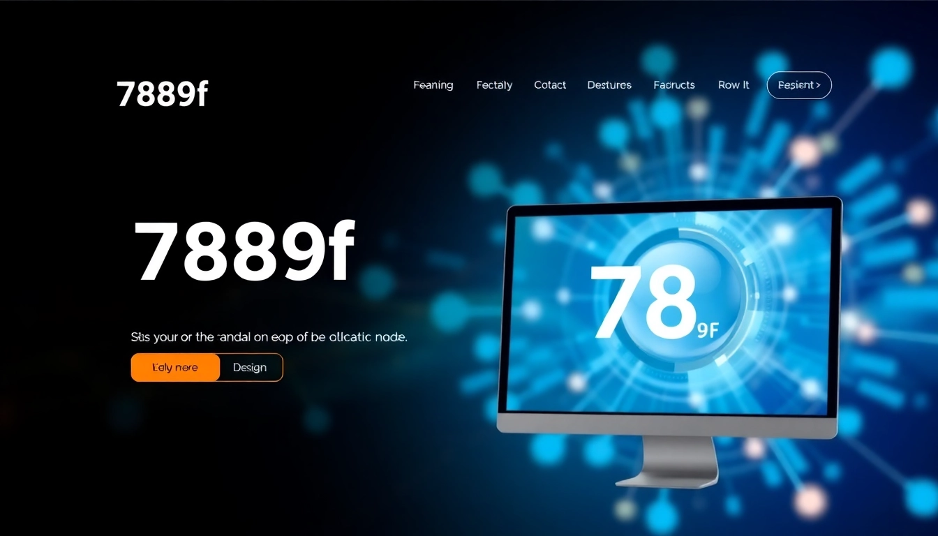 789f website homepage showcasing clean layout and engaging interface with digital elements for user engagement and brand recognition.