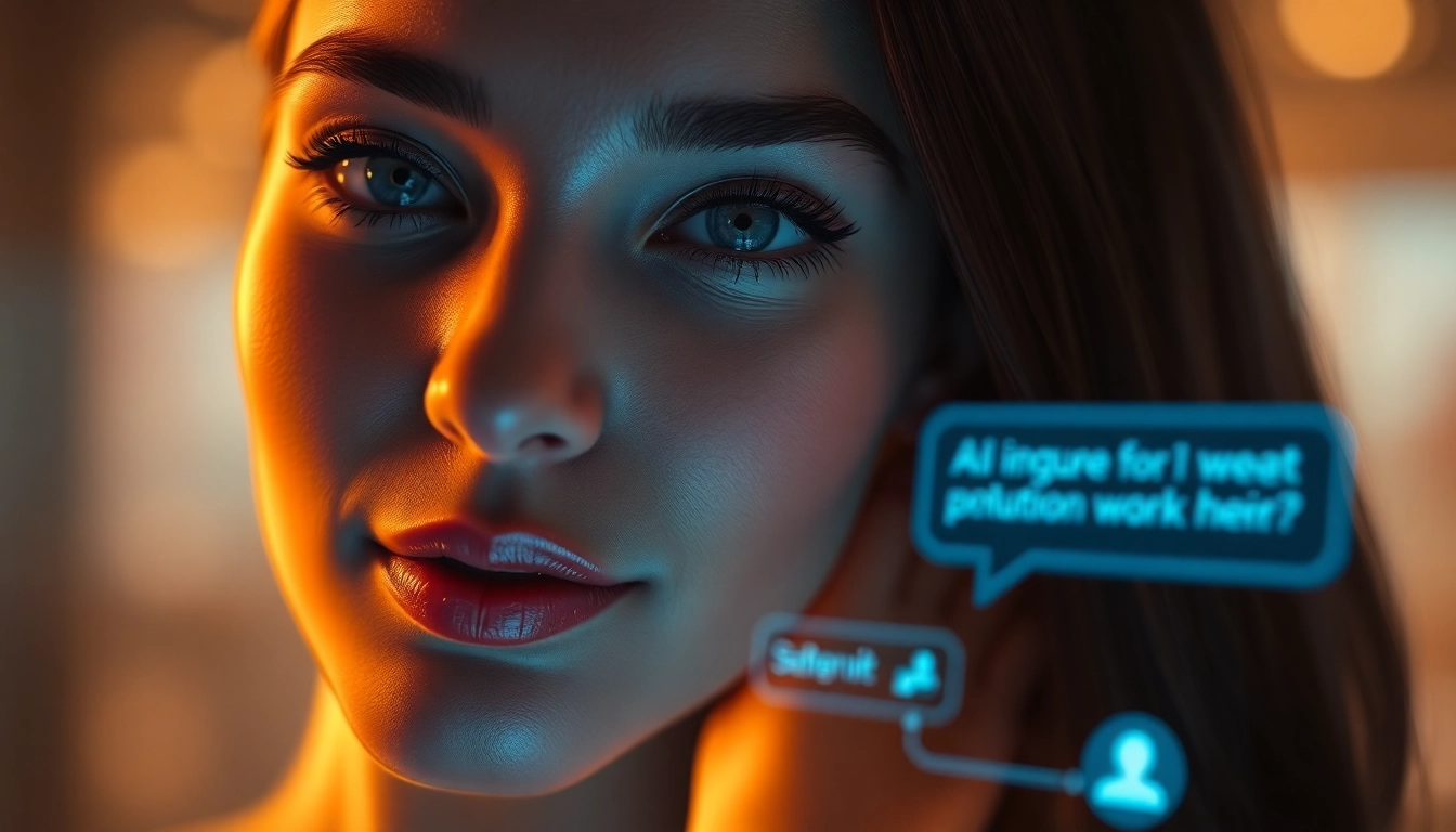 Ai girlfriend engaging in a warm, unfiltered chat with a realistic female avatar, emphasizing emotional intimacy and raw conversations.