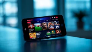 Reddybook App in action on a smartphone, showcasing easy navigation of sports betting and casino games for Indian players.