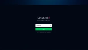 Secure Lotus365 ID login screen showcasing user authentication for seamless betting and gaming experience.