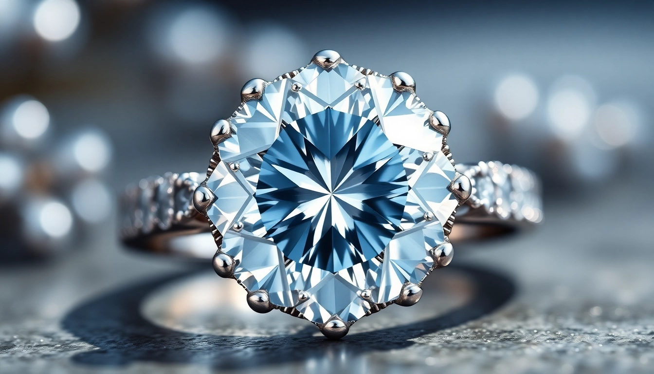Luxurious diamond engagement rings in various styles with sparkling diamonds and elegant